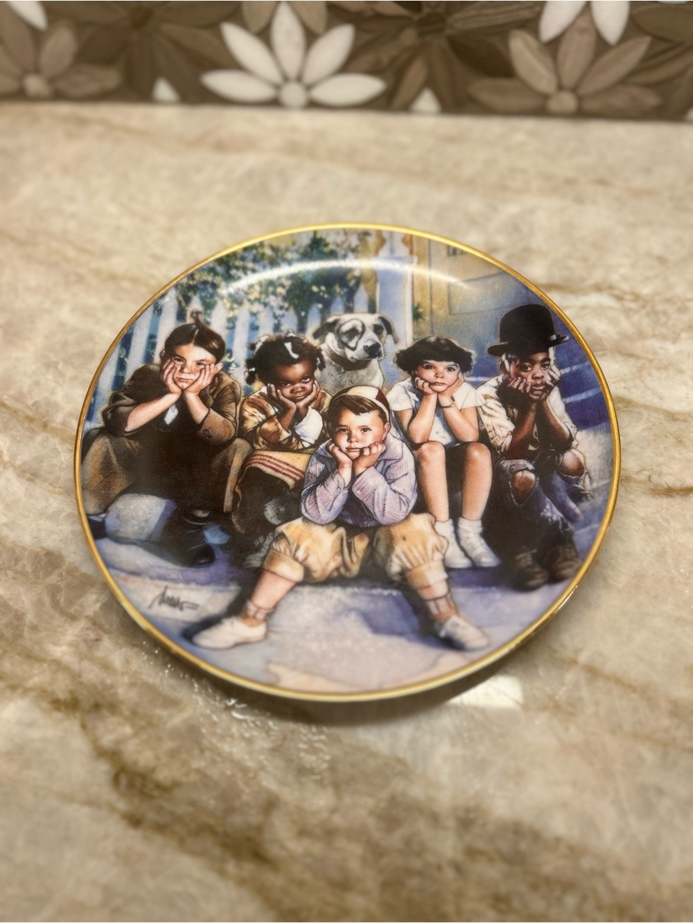 Vintage Franklin Mint The Little Rascals "Dog Tired" Collector Plate